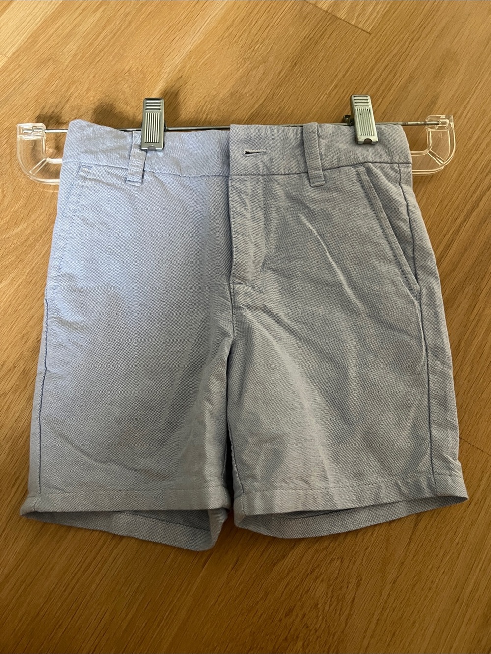 Janie and Jack Light Blue Flat-Front Boys Shorts